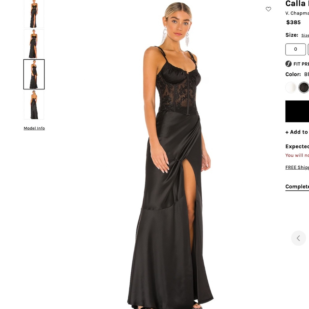 NWT V. ChapmanCalla Lily Gown